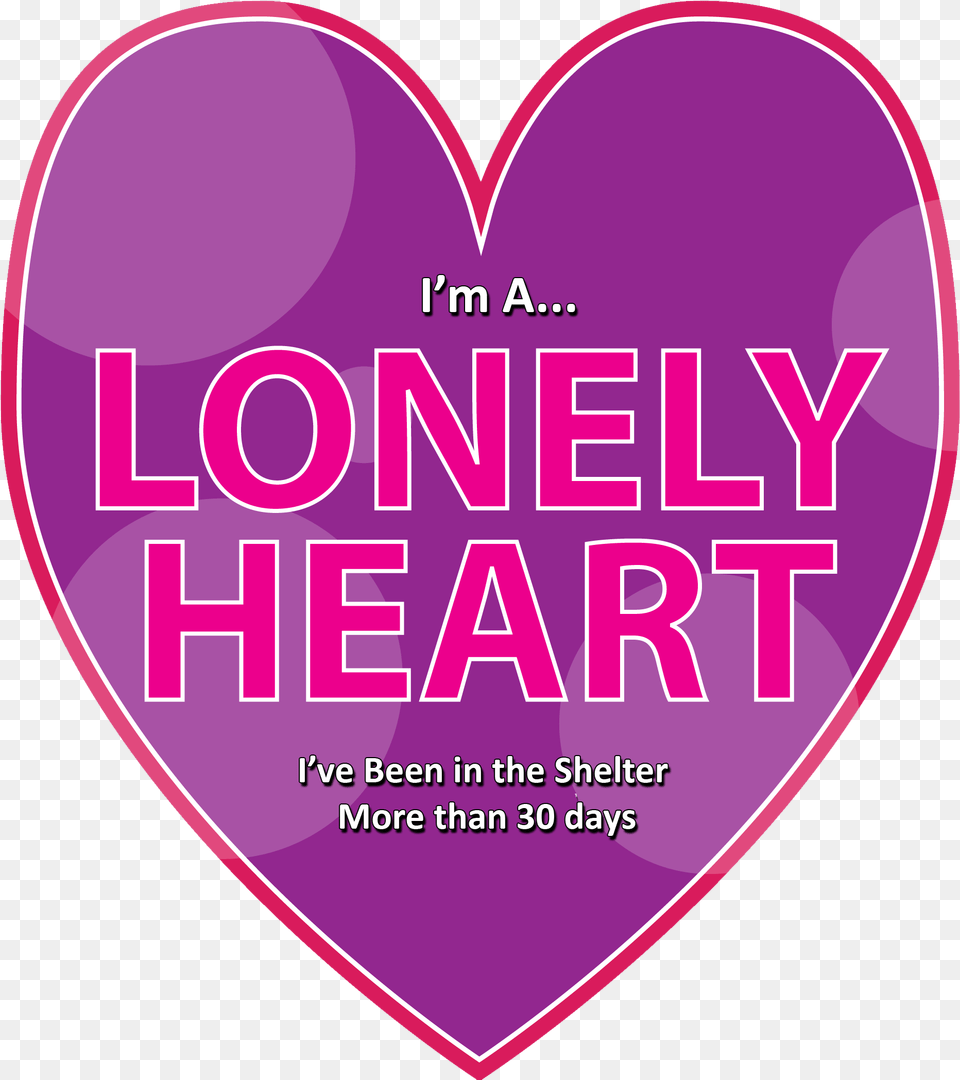 Lonely Heart Pic Share On Facebook Lonely Heart, Purple, Book, Publication, Advertisement Free Png