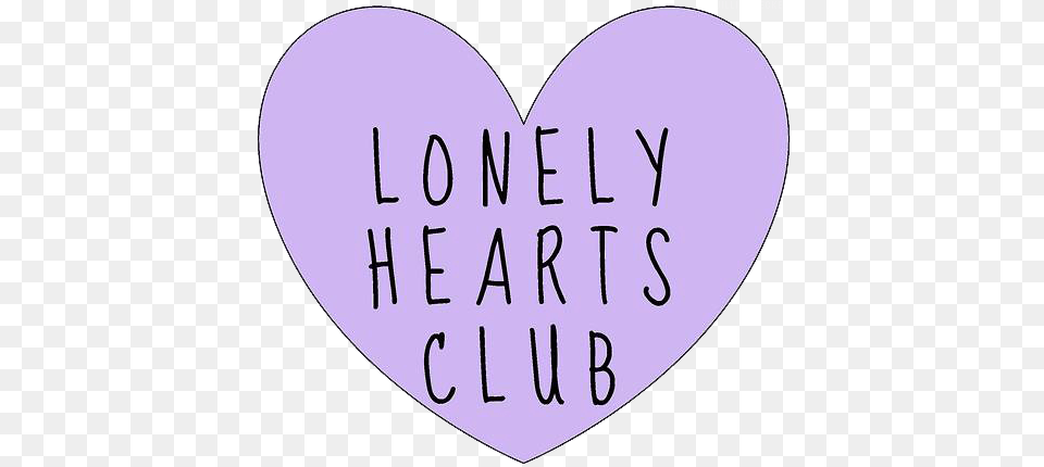 Lonely Hearts Club Tumblr Transparents Tumblr, Heart, Text Png Image