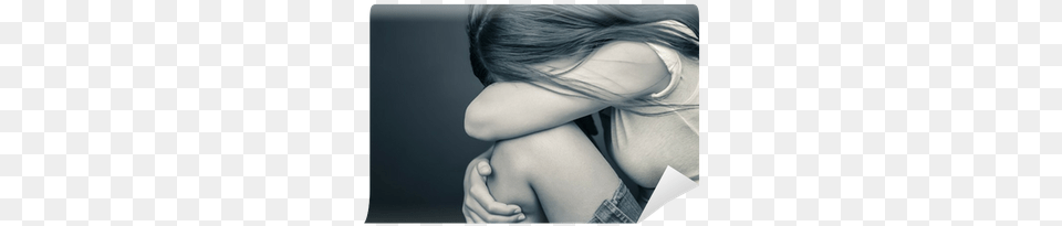 Lonely Sad Crying Girl, Hugging, Person, Adult, Female Free Transparent Png