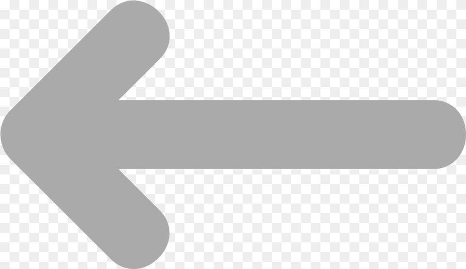Long And Small Design Arrow Left Sign, Symbol Free Transparent Png