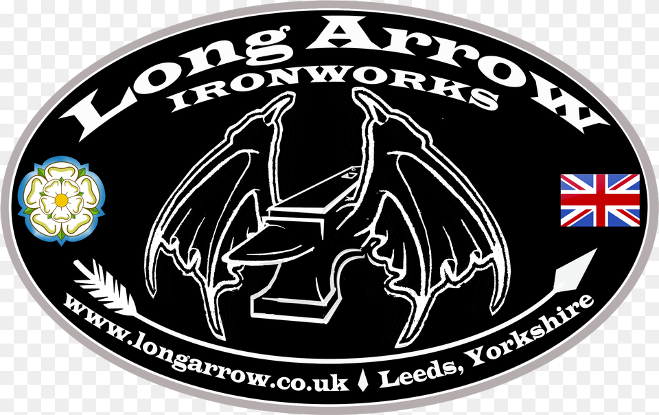 Long Arrow Long Arrow Ironworks Emblem Vippng Automotive Decal, Symbol, Logo Free Transparent Png