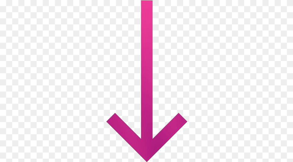 Long Arrow Pointing Down With Sign, Electronics, Hardware, Purple, Cross Png Image