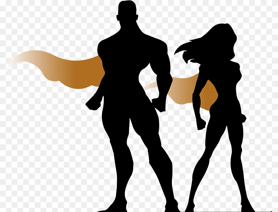 Long Beach Convention And Entertainment Center Superhero Silhouette Super Hero, Logo, Person Free Png Download