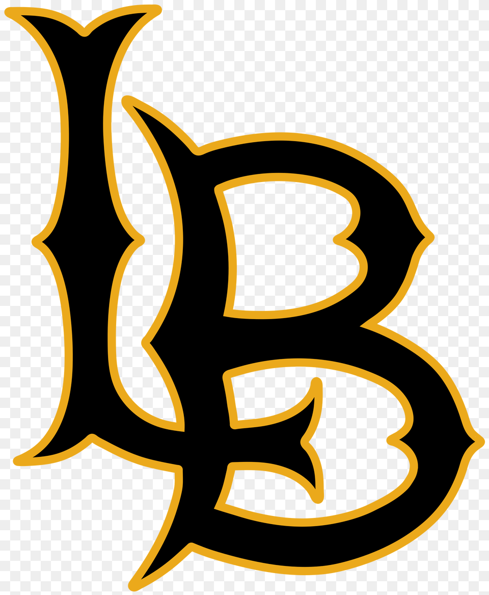 Long Beach State Athletics Logo, Symbol, Text, Alphabet, Ampersand Free Transparent Png