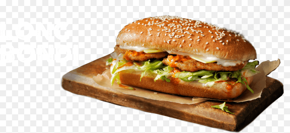 Long Bondi Food, Burger Png Image