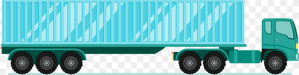 Long Cargo Truck Clipart, Trailer Truck, Transportation, Vehicle, Machine Free Png