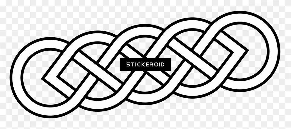 Long Celtic Knot Simple Celtic Knotwork, Sticker, Logo Free Png