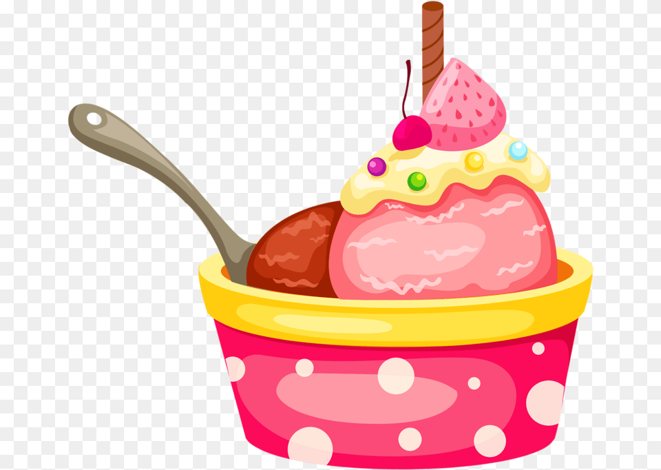 Long Clipart Ice Cream Cup Of Ice Cream Clip Art, Birthday Cake, Cake, Dessert, Food Png