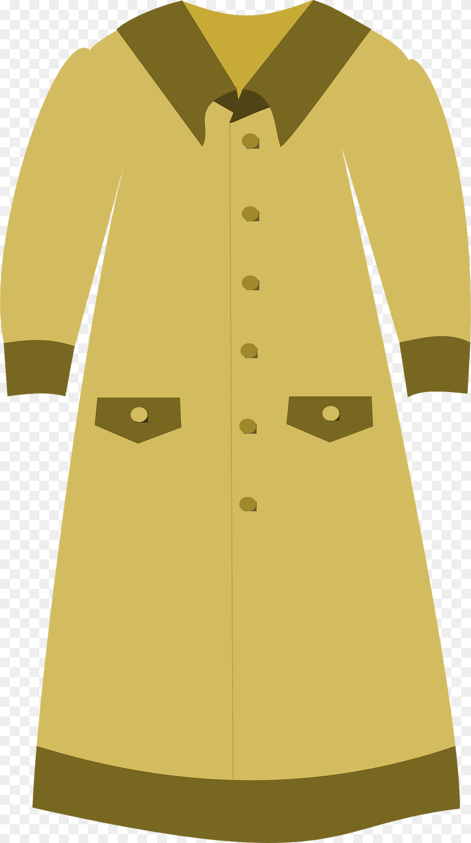 Long Dress Clipart, Clothing, Coat, Shirt, Sleeve Png Image