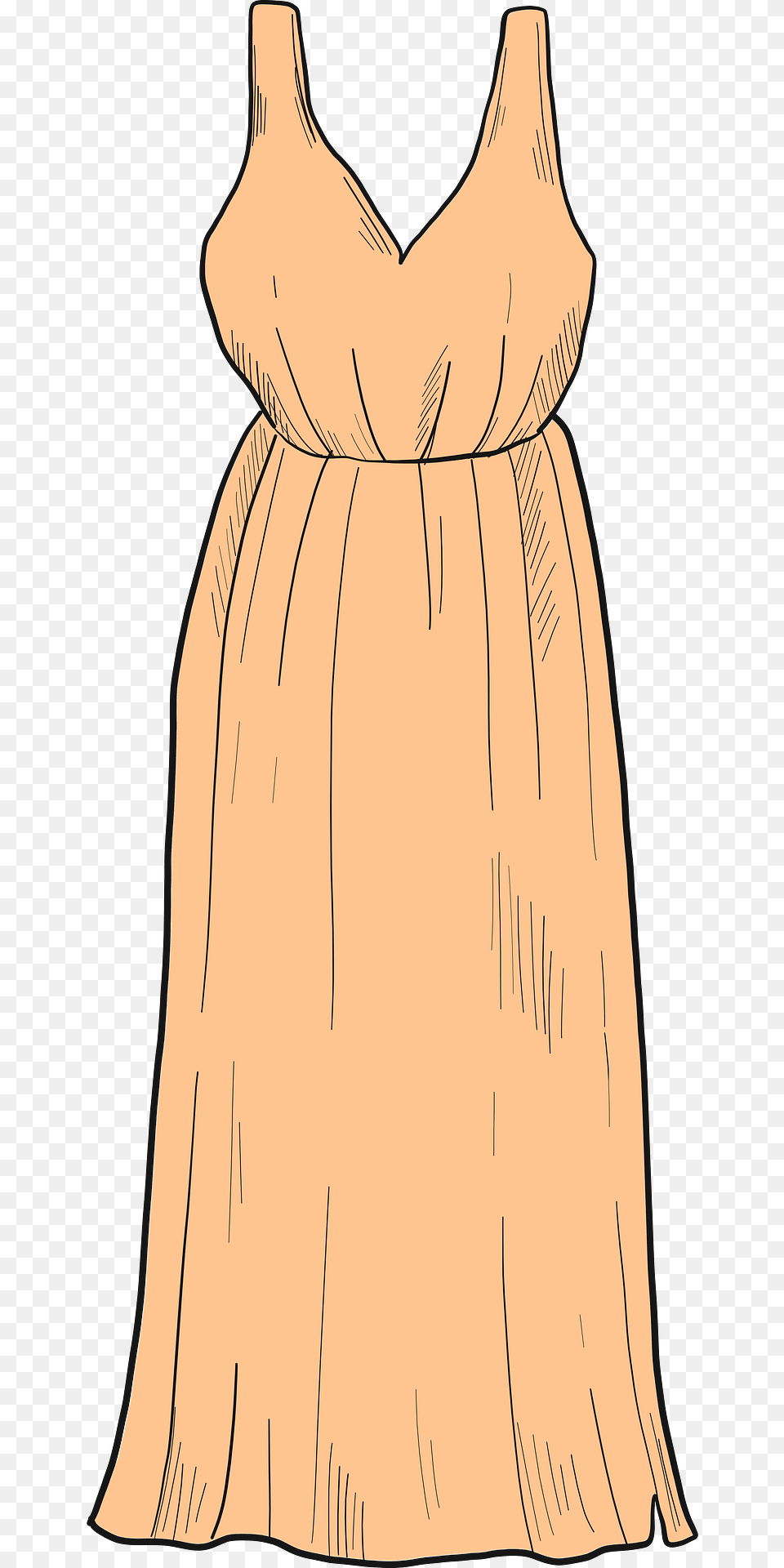 Long Dress Clipart, Bag, Clothing, Adult, Person Free Png Download