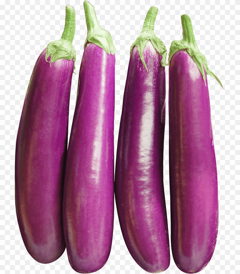 Long Eggplant, Food, Produce, Plant, Vegetable Free Png