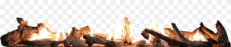 Long Fire Place Log Set Herd, Flame, Bonfire, Fireplace, Indoors Free Png