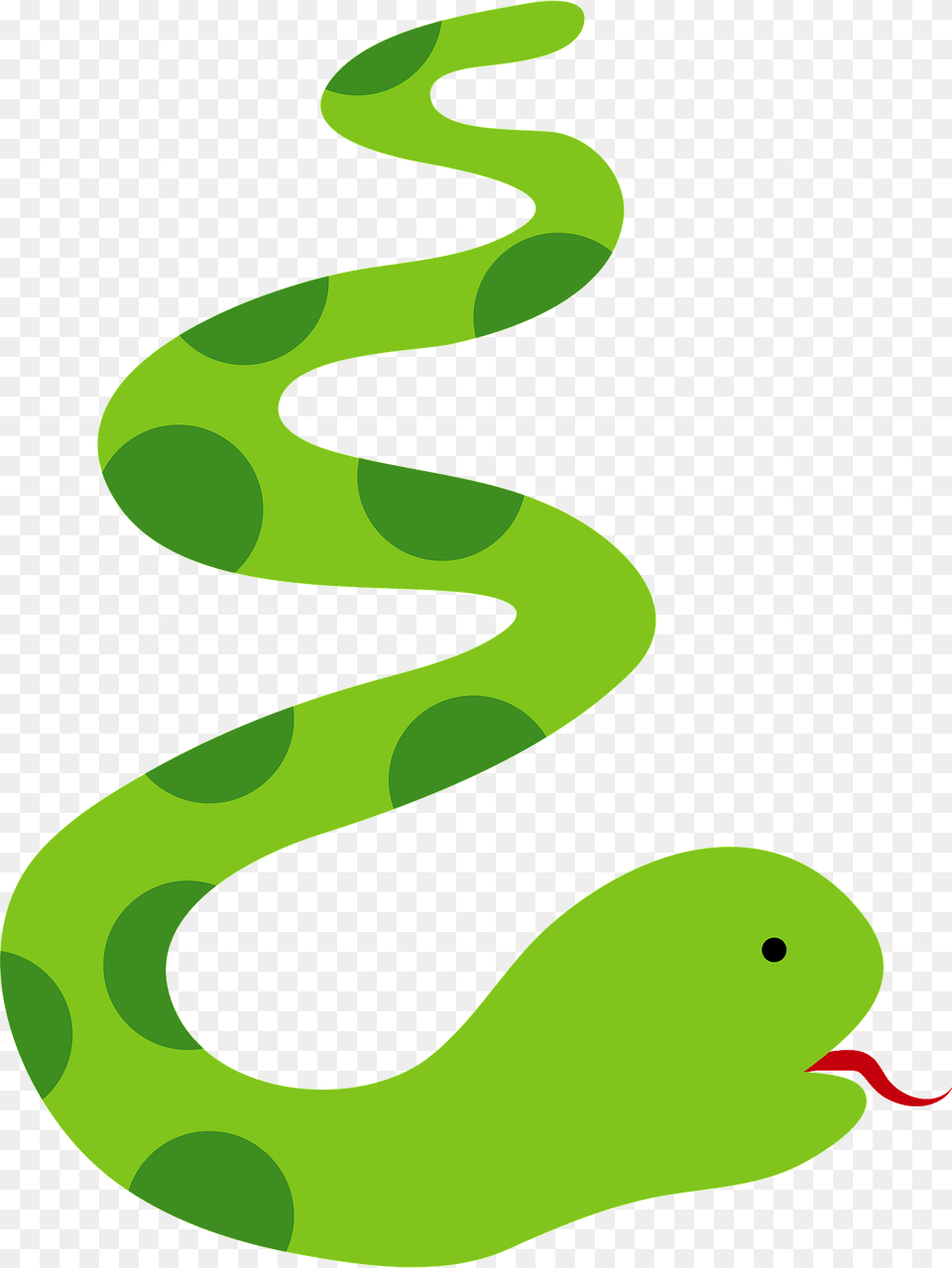 Long Green Snake Clipart, Animal, Reptile, Green Snake Png Image