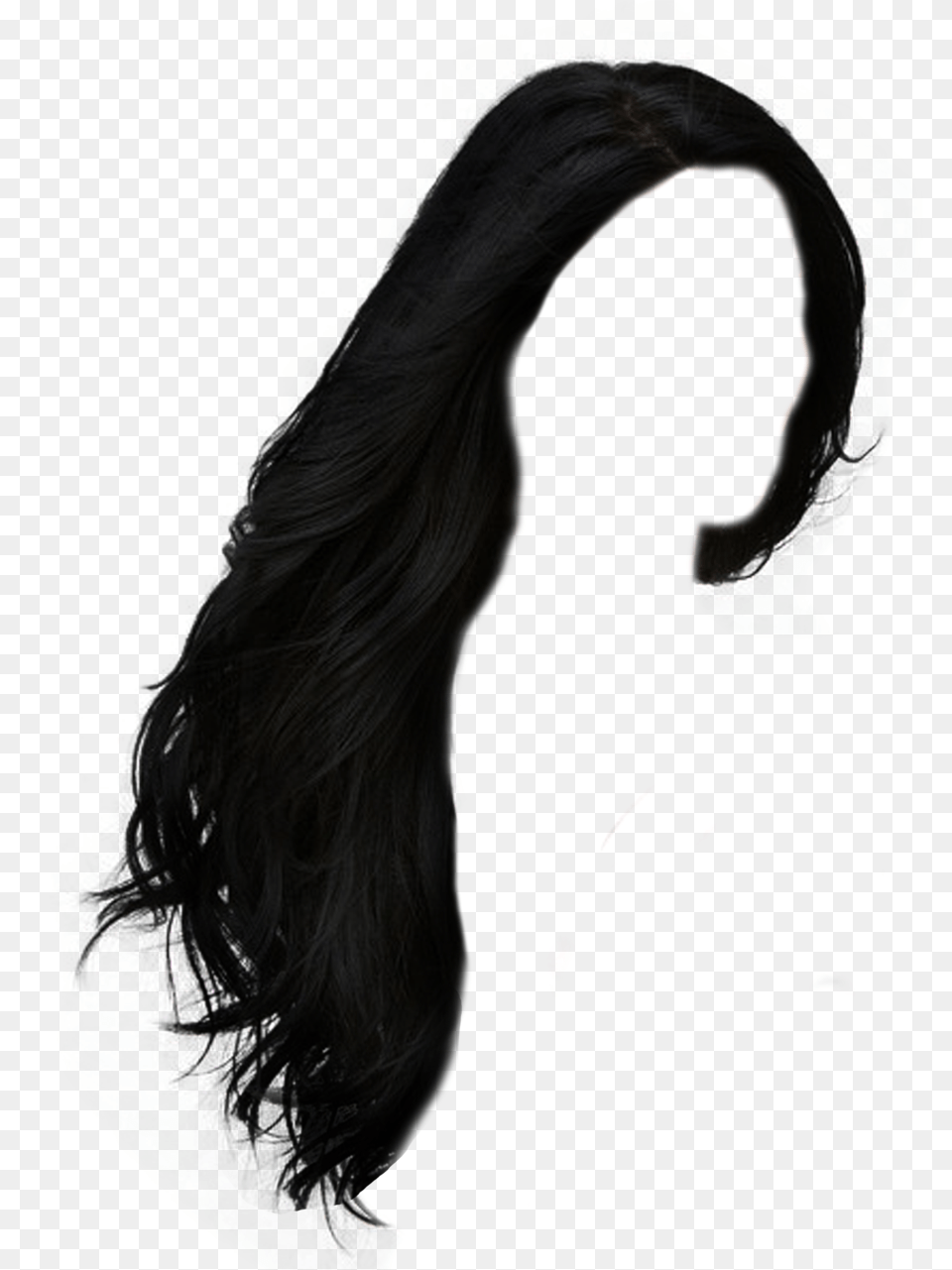 Long Hair Black Hair, Hoodie, Clothing, Sweatshirt, Sweater Free Transparent Png