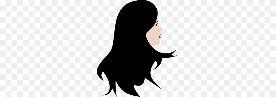 Long Hair Woman Computer Icons Silhouette, Person, Performer, Clown, Adult Free Transparent Png