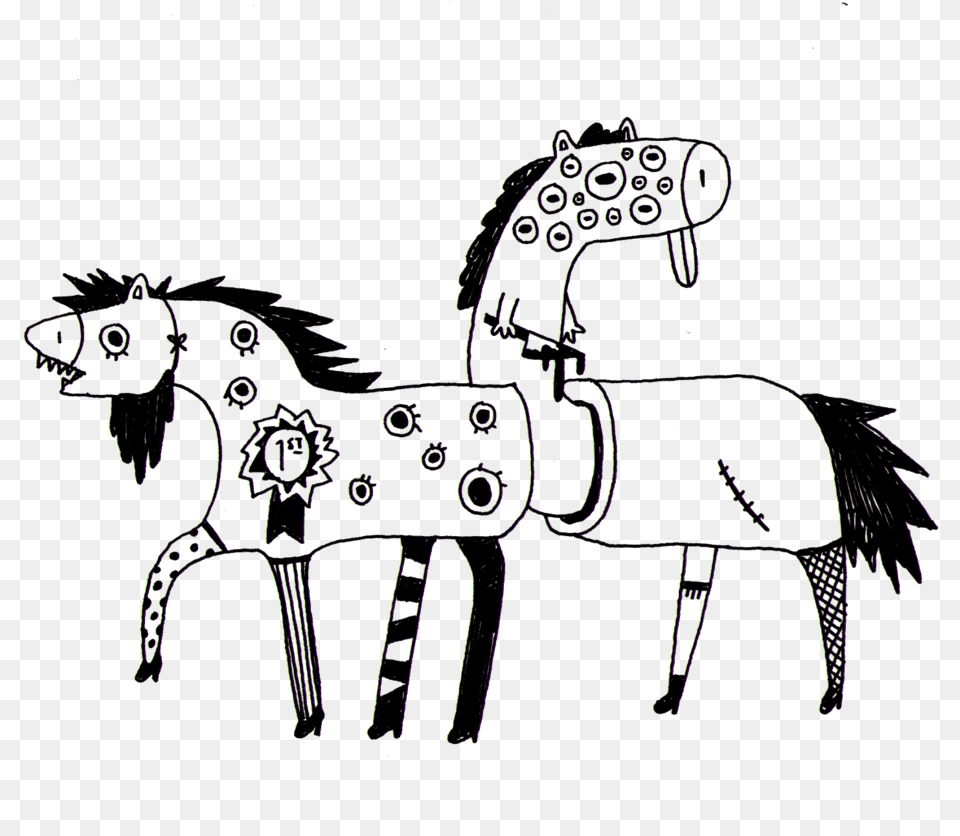 Long Horse Horse, Art, Drawing, Animal, Mammal Free Transparent Png