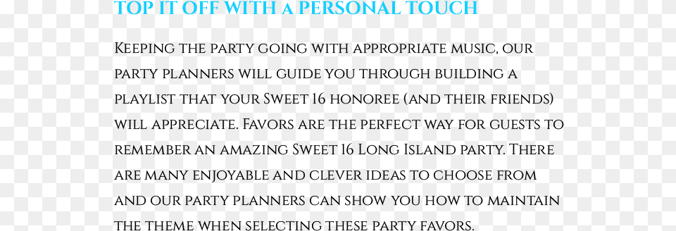 Long Island Sweet 16 Party Planners Sweet Sixteen Free Png Download