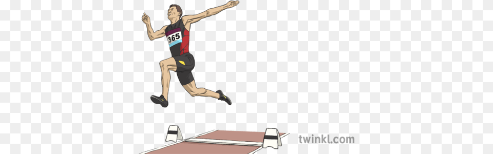 Long Jump Illustration Twinkl Sports Long Jump, Boy, Male, Person, Teen Png