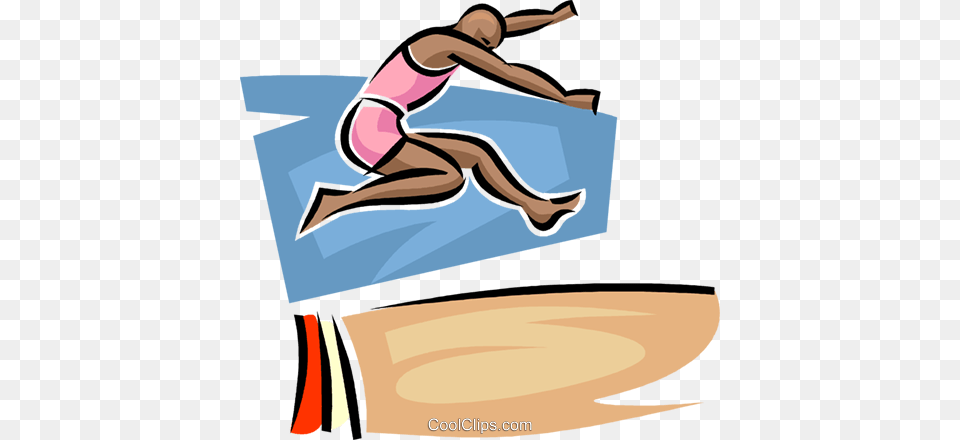 Long Jumper Royalty Vector Clip Art Illustration Water, Leisure Activities, Person, Sport Png