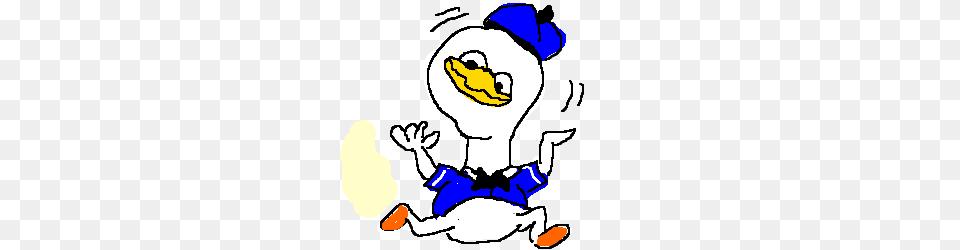 Long Necked Donald Duck Being A Retard Drawing, Baby, Person Free Png Download