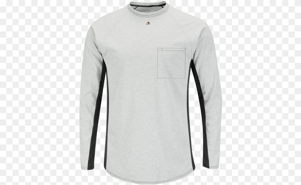 Long Sleeve Fr Two Tone Base Layer With Concealed Chest Bulwark Fr Shirts, Clothing, Long Sleeve, Shirt, T-shirt Free Png Download