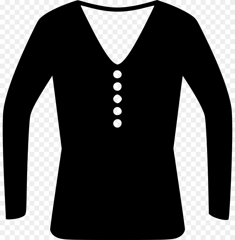 Long Sleeve Long Sleeved T Shirt, Clothing, Knitwear, Long Sleeve, Sweater Free Png Download