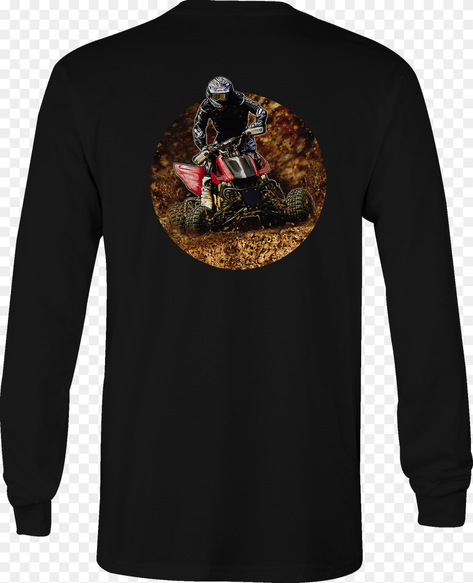 Long Sleeve Tshirt 4 Wheeler In The Muddy Trails Orv T Shirt Angry Ball, Clothing, T-shirt, Long Sleeve, Adult Free Transparent Png