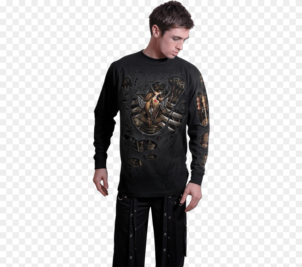 Long Sleeved T Shirt, T-shirt, Clothing, Sleeve, Long Sleeve Free Png Download