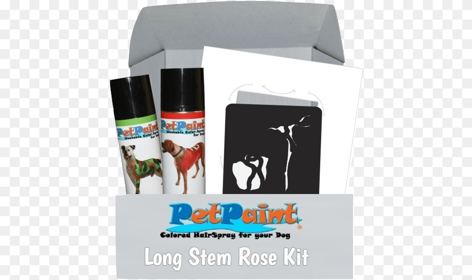 Long Stem Valentines Rose Kit Paint, Animal, Canine, Dog, Mammal Free Png Download