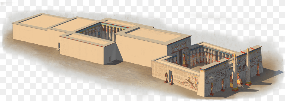 Long Temple Building City Of Akhenaten Png