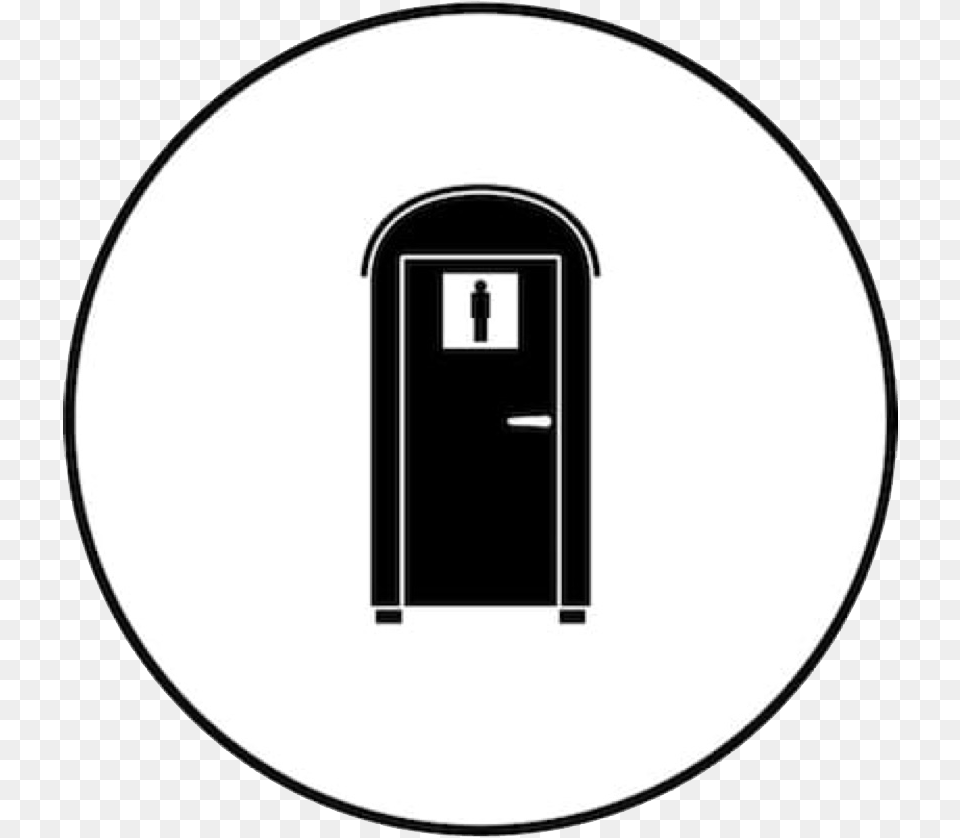 Long Term Hire Services Portable Restroom Icon, Disk, Stencil Png Image