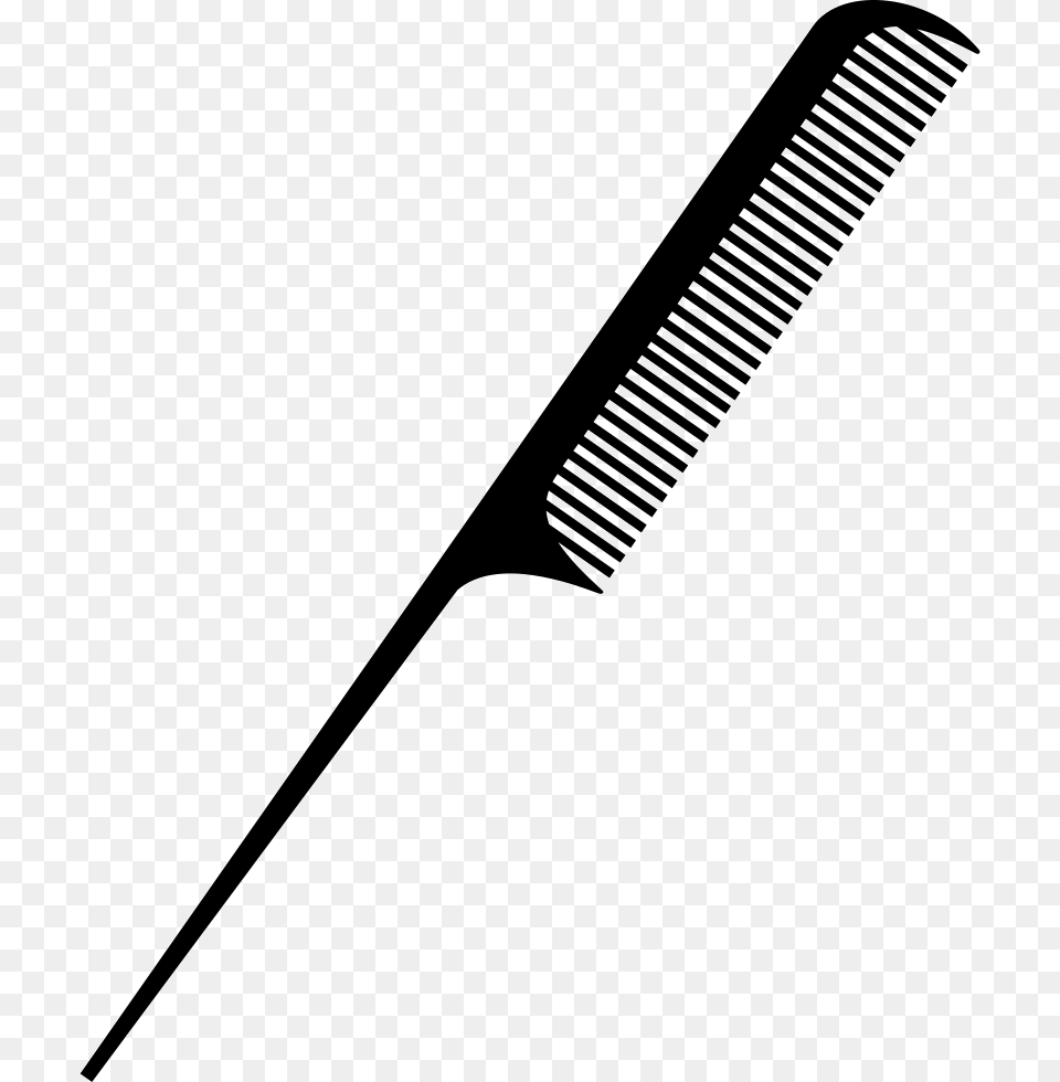 Long Thin Comb Tool Comments Hairdresser Comb Svg, Smoke Pipe Png Image
