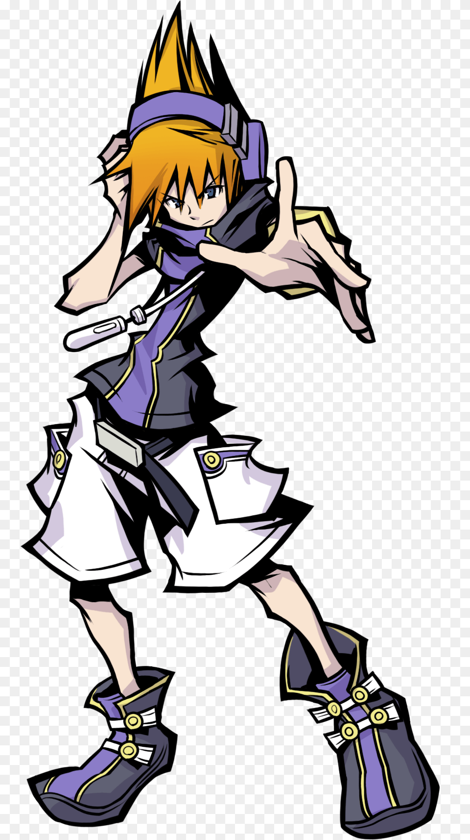 Long Time Female Gamer Who Has Been Playing All Genres World Ends With You Characters, Book, Comics, Publication, Person Png Image