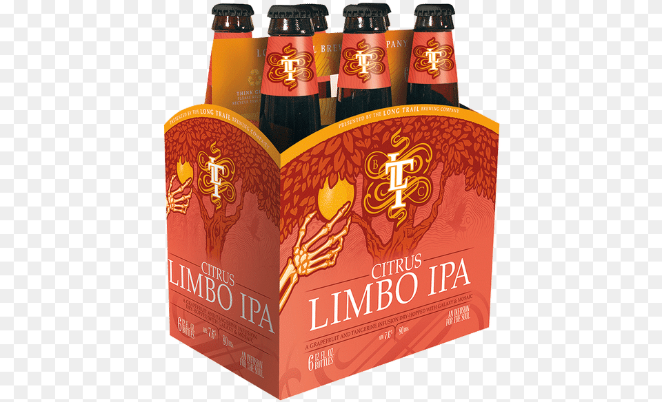 Long Trail Citrus Limbo Beer Bottle, Alcohol, Beverage, Lager, Beer Bottle Png Image