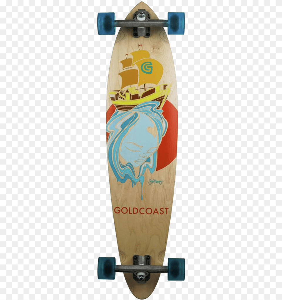 Longboard, Nature, Outdoors, Sea, Skateboard Png Image