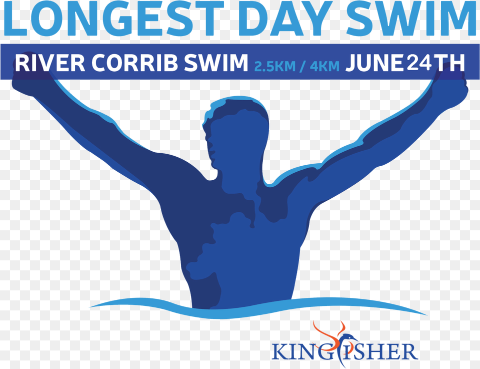 Longest Day Swim Logo Transparent Poster, Water Sports, Leisure Activities, Water, Person Png