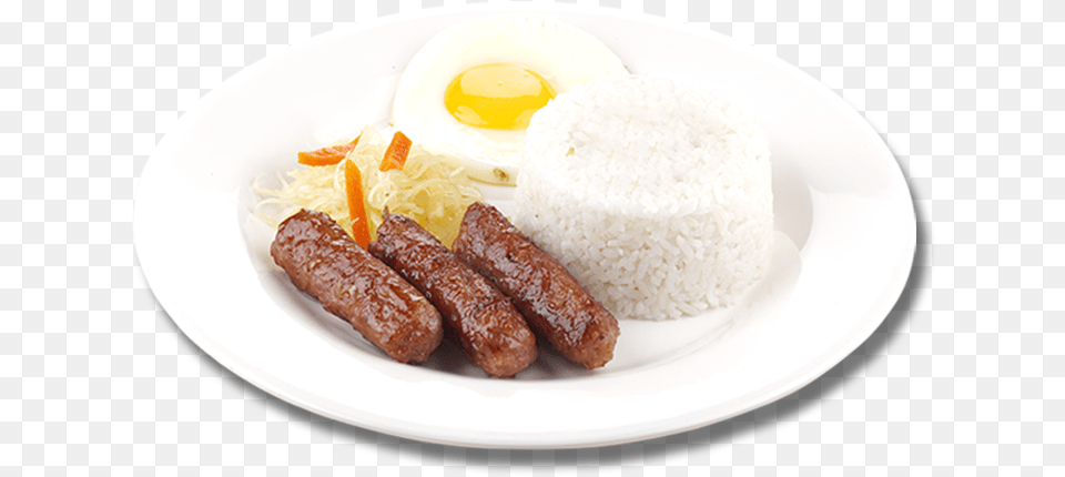 Longganisa Rice And Sunny Side Up Egg, Food, Hot Dog, Lunch, Meal Free Png Download