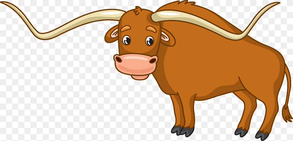 Longhorn Clipart, Animal, Cattle, Livestock, Mammal Free Transparent Png