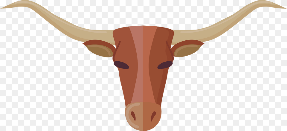 Longhorn Clipart, Animal, Cattle, Livestock, Mammal Png Image