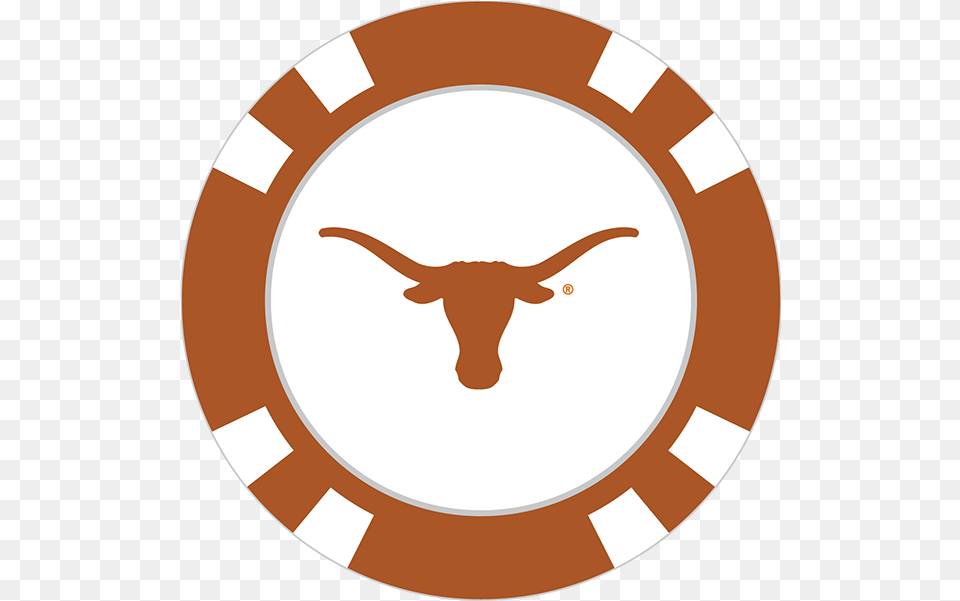 Longhorn Clipart Cattle Drive Atlanta Braves Logo Circle Bruins Poker Chip, Animal, Livestock, Mammal, Cow Free Png Download