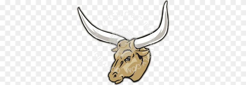 Longhorn Head Full Color, Animal, Bull, Mammal, Livestock Free Png Download