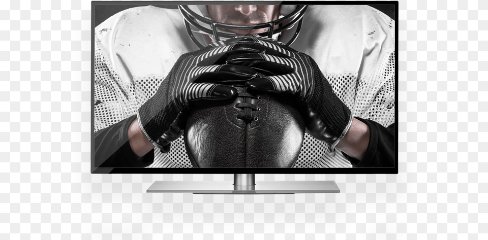 Longhorn Network On Dish Football Player Holding Ball Led Backlit Lcd Display, Hardware, Glove, Screen, Electronics Png