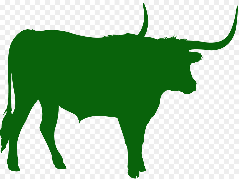 Longhorn Silhouette, Animal, Bull, Cattle, Livestock Free Transparent Png