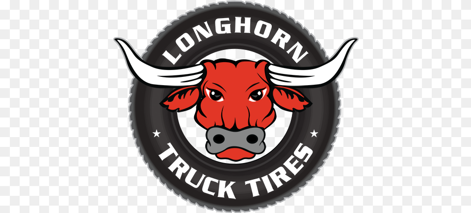 Longhorn Truck Tires Automotive Decal, Animal, Mammal, Bull, Wildlife Free Png Download
