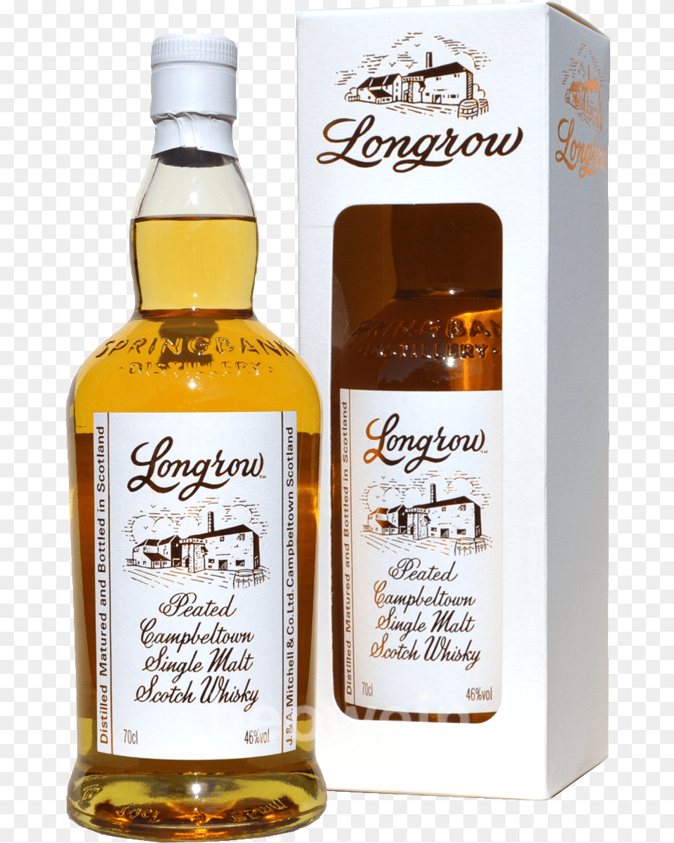 Longrow Peated Campbeltown Scotland Longrow Peated, Alcohol, Beverage, Liquor, Whisky Free Png Download
