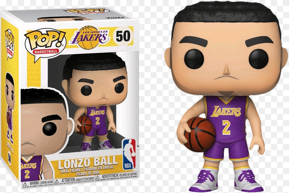 Lonzo Ball L Lonzo Ball Funko Pop, Baby, Person, Sport, Basketball (ball) Free Png Download