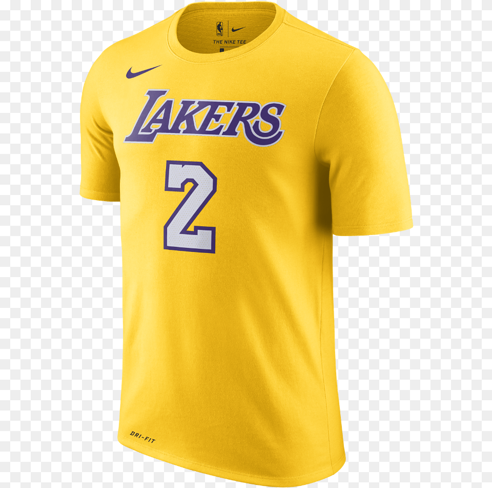 Lonzo Ball Los Angeles Lakers Nike Dry Men39s Nba T Shirt Lebron James Lakers T Shirt, Clothing, T-shirt, Jersey Png Image