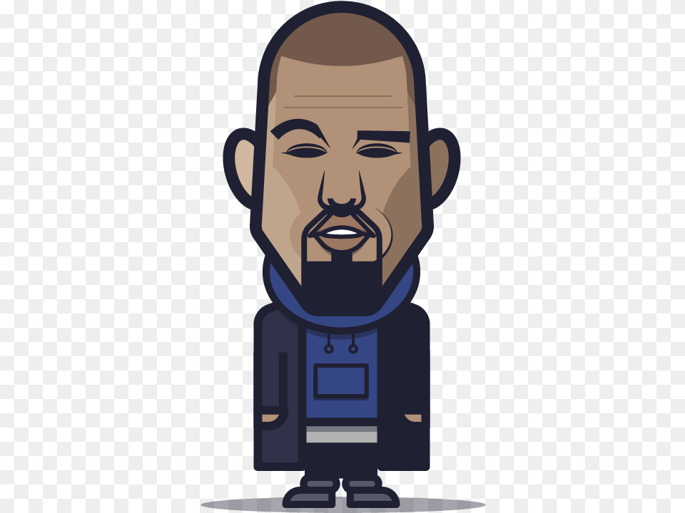 Loogmoji Of Kanye West Illustration, Head, Person, Adult, Face Free Png Download