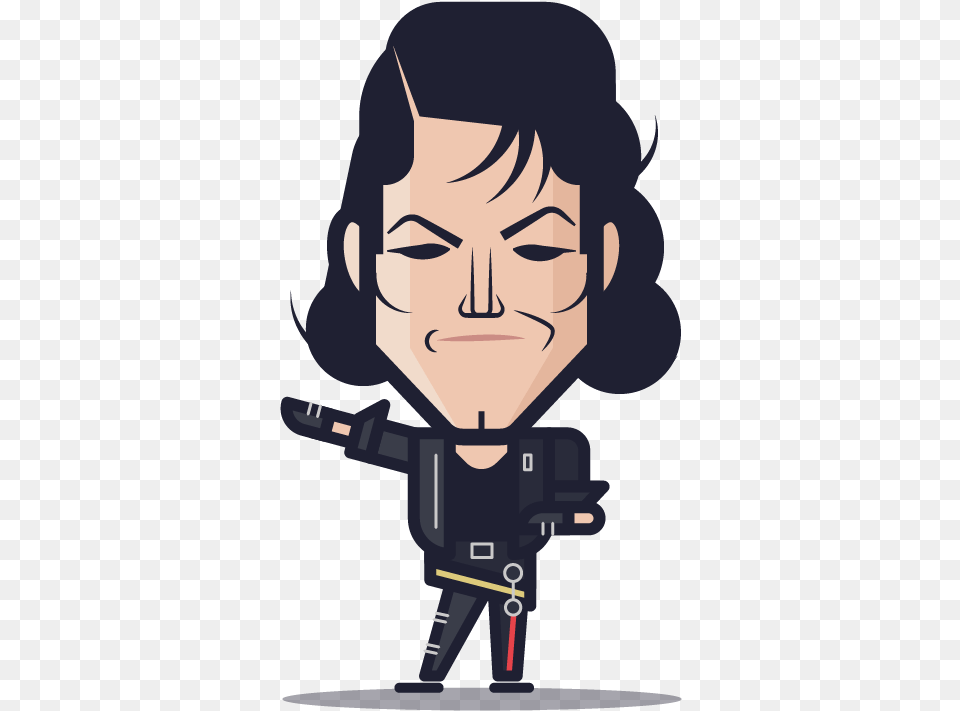 Loogmoji Of Michael Jackson In Bad Loogart Michael J, Photography, Person, Face, Head Png