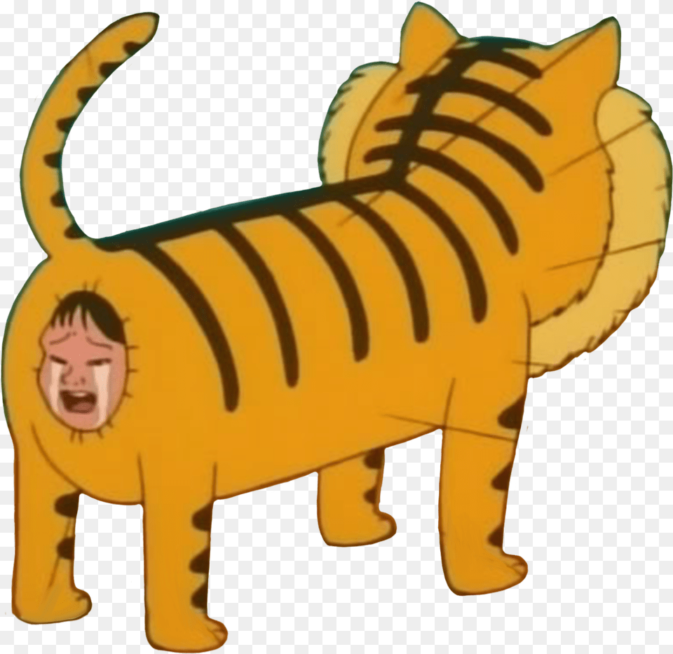 Look Alive Sunshine Tiger By Weirdest Moments In Anime, Head, Person, Face, Pet Png